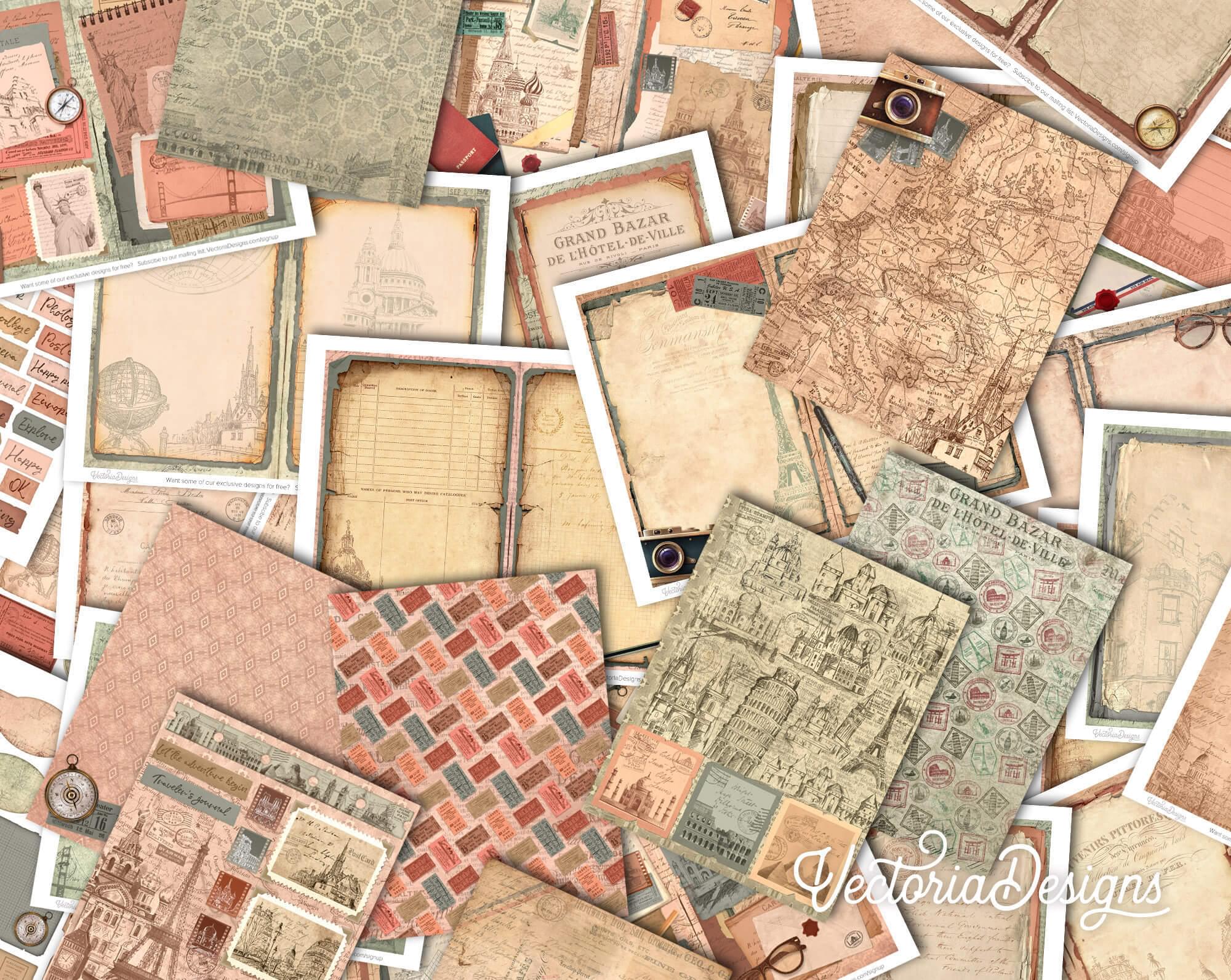 Traveler's Journal Crafting Printables Kit