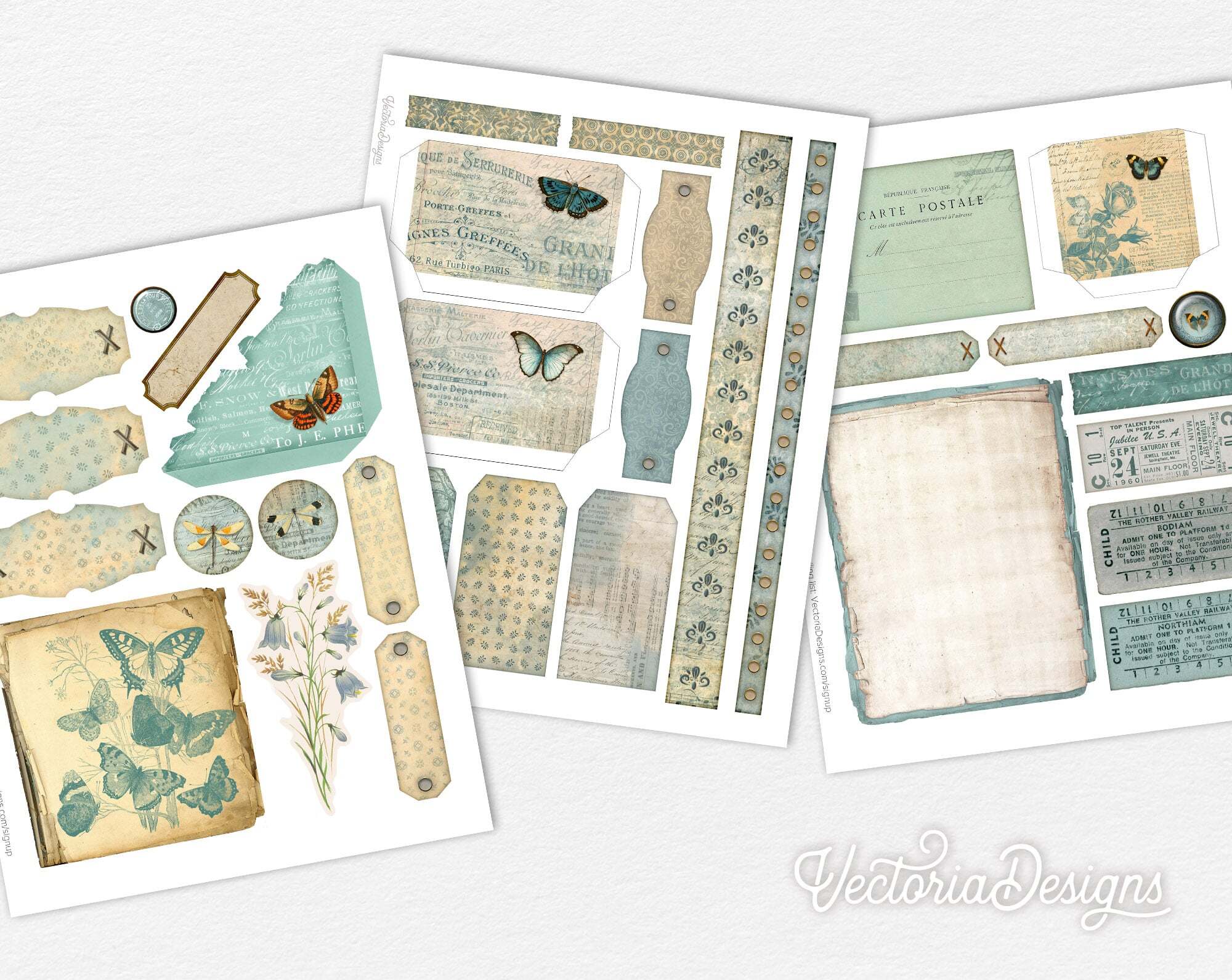 Teal Memories Crafting Printables Kit